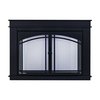 Fireplace Glass Doors Fenwick Medium Black FN-5701BL